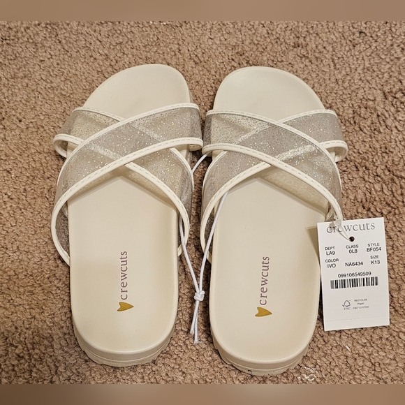 NWT- Crewcuts Girls Sandals- Size 13 & Size 8 - Picture 5 of 7